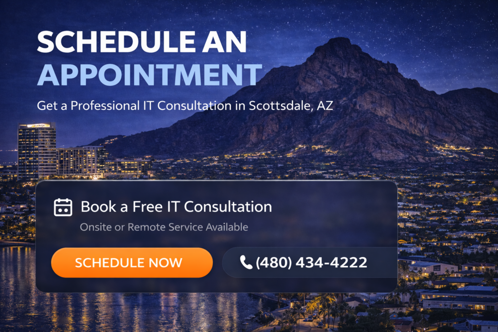 Book Appointment Business IT Services in Scottsdale AZ Angelo